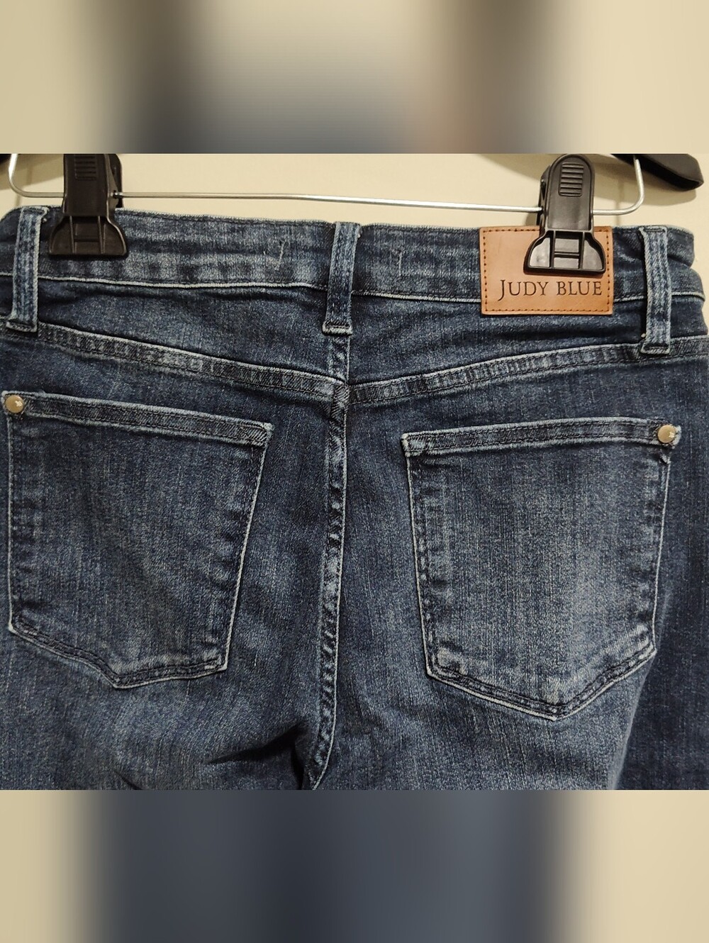 Judy Blue Straight Leg Blue Jeans Women’s 9/29 Dark Wash High Rise - JB88861 DK - Picture 7 of 13